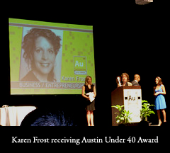Receiving the AU40 Award